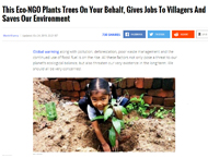 Eco-NGO Gives Jobs To Villagers And Saves Our Environment - India Times